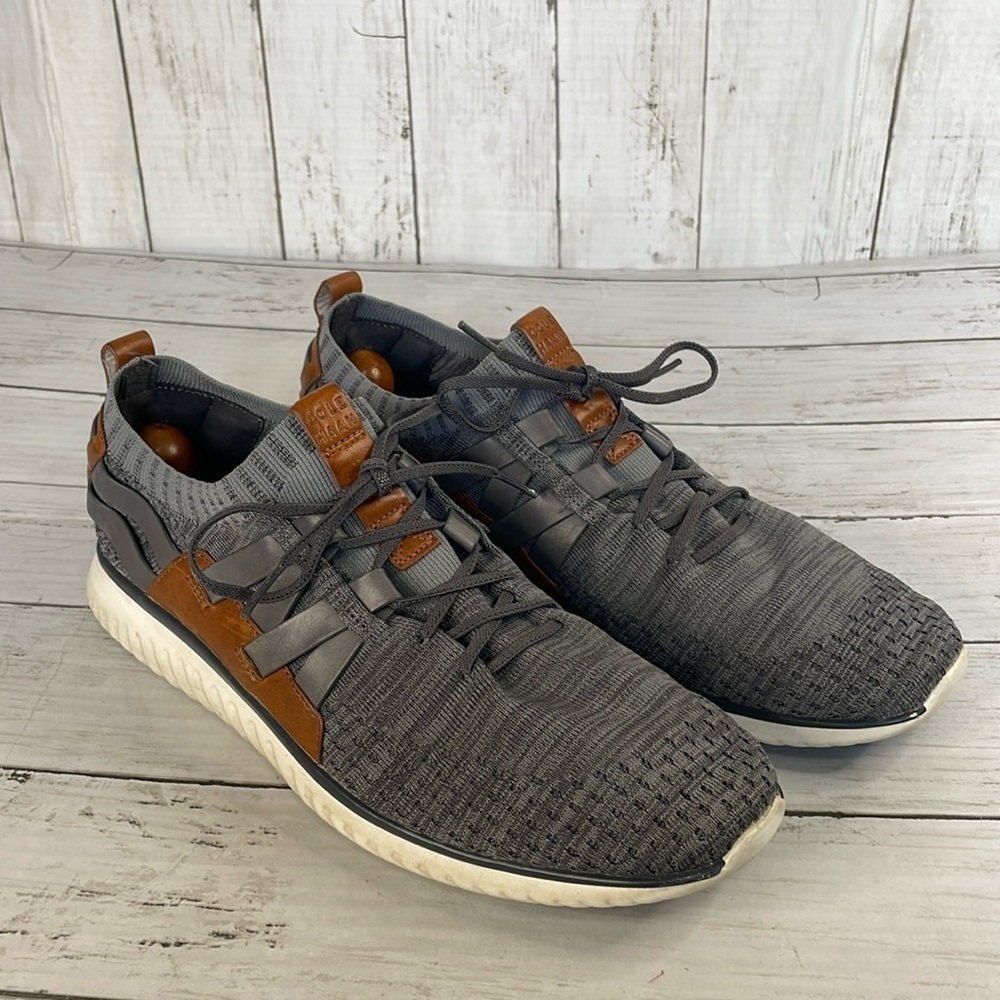 Cole Haan Grand Motion Stitchlite Woven and Leather Sneakers